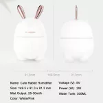 300ml Mini Air Humidifier Cute Rabbit Usb I L Difr Nit Lit Car Office Air Ifier Mist Maer