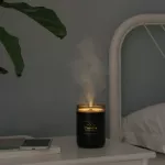 280ml Ultrasonic Air Humidifier Candle Ro Soft Lit USB I L Difr Car Ifier Anion Mist Maer