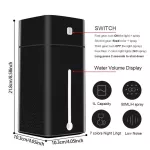 1000ml Air Humidifier Humidificador Difr I L Air Ifng Mist Maer Household Adjustable Fog Large Capacity