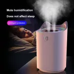 Home Air Humidifier 3l Double Nozzle Cool Mist Difr With Cful Led Lit Heavy Fog Ultrasonic Usb Humidificador