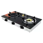 MISAWA เตาแก๊สหน้ากระจก 3 หัวเตา รุ่น X-3006