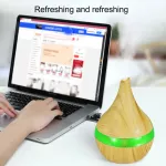 USB, air, moisture, fire, electric fragrance, ultrasonic wood, essential oils, essential oils, essential oils, cold fog for 300 milliliters of car.