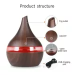 USB, air, moisture, fire, electric fragrance, ultrasonic wood, essential oils, essential oils, essential oils, cold fog for 300 milliliters of car.