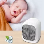 มินิ USB อากาศเย็นเดสก์ทอปที่บ้านเครื่องทำความเย็นขนาดเล็กเครื่องปรับอากาศแบบพกพามือถือระบายความร้อนพัดลมเครื่องปรับอากาศ