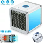 จัดส่งฟรี มินิอากาศเย็นใหม่ USB สะดวกสก์ท็อปเครื่องปรับอากาศพัดลมระบายความร้อนพัดลมขนาดเล็ก