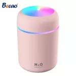 Becao แบบพกพา 300Ml Air Humidifier Mini Ultrasonic Humidifier โรแมนติก Soft Light Essential Oil Diffuser เครื่องฟอกอากาศ Cool Mist Maker