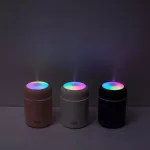 Serindia แบบพกพา 300Ml Air Humidifier Mini Ultrasonic Humidifier โรแมนติก Soft Light Essential Oil Diffuser เครื่องฟอกอากาศ Cool Mist Maker