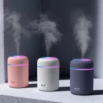 Serindia แบบพกพา 300Ml Air Humidifier Mini Ultrasonic Humidifier โรแมนติก Soft Light Essential Oil Diffuser เครื่องฟอกอากาศ Cool Mist Maker