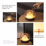 Wocsic ใหม่ Aroma Diffuser พร้อม Warm LED Humidifier