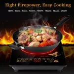 Electromagnetic stove 2100w, intelligent household, energy saving energy, 8 -speed food, micro -crystal lines, electromagnetic stoves