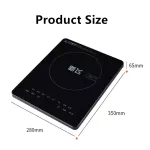 Household electromagnetic stove is 2200 watts high. Multi -function, electromagnetic, black crystal panel, can adjust the speed of 8 levels.
