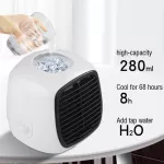 ฤดูร้อนเครื่องปรับอากาศพัดลมมัลติฟังก์ชั่มินิเครื่องทำความชื้นเย็น USB ชาร์จอากาศเย็นเครื่องปรับอากาศ Fan