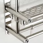 ชั้นวางของ2 ชั้นวางของติดผนัง ชั้นสแตนเลส แข็งแรง แน่นหนา วางของได้เยอะ รับน้ำหนักได้ดี ชั้นวางของติดผนังสแตนเลส