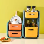 กล่องลิ้นชักเก็บเครื่องสําอางค์ ชั้นวางเครื่องสำอาง กล่องเครื่องสำอาง ชั้นวางของและลิ้นชัก กล่องเก็บของบนโต๊ะ ชั้นใส่ของ