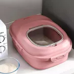 Rice storage box Rice tanks/grains, moisture storage, capacity 15 kg. Can add pet feed. The bucket can be folded with wheels.