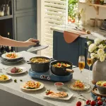 เตาแม่เหล็กไฟฟ้าหัวคู่เตาแม่เหล็กไฟฟ้า infinite ลูกบิดปรับอุณหภูมิ high power ผัดในครัวเรือนเตาแม่เหล็กไฟฟ้า DCL-A16G2