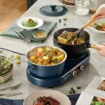 เตาแม่เหล็กไฟฟ้าหัวคู่เตาแม่เหล็กไฟฟ้า infinite ลูกบิดปรับอุณหภูมิ high power ผัดในครัวเรือนเตาแม่เหล็กไฟฟ้า DCL-A16G2