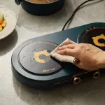 เตาแม่เหล็กไฟฟ้าหัวคู่เตาแม่เหล็กไฟฟ้า infinite ลูกบิดปรับอุณหภูมิ high power ผัดในครัวเรือนเตาแม่เหล็กไฟฟ้า DCL-A16G2