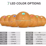 USB I L DIFR Ultrasonic Air Home Humidifier Mini MIRE DIFR 130ml 7 CR LED Lit Office