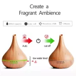 400ml Usb Electric Humidifier I L Difr Ultrasonic Xiomi Wood Grain Air Humidifier Usst Maer Led Lit