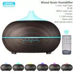 400ml I L Difr Ultrasonic Air Humidifier for Xiomi with Wood Grain Rote Control for Office Home