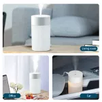 Becao 260ML USB Ultrasonic Air Humidifier หลอดไฟ LED มินิ Essential น้ำมัน Diffuser รถ เครื่องฟอกอากาศ Aroma Anion Mist Maker พร้อมไฟโรแมนติก