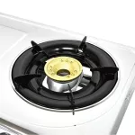 Serrano, gas stove, stainless steel, brass head, model K-000