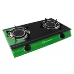 OXYGEN เตาแก๊สหน้ากระจกหัวอินฟราเรด รุ่น X-3300 สีเขียว