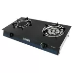 SERRANO เตาแก๊สหน้ากระจกหัวคู่ หัวเทอร์โบ+หัวอินฟราเรด 2 หัวเตา รุ่น x-2500