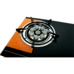 OXYGEN เตาแก๊สหน้ากระจกนิรภัย หัวเทอร์โบ/อินฟราเรด รุ่น X-3500 สีดำ-ส้ม