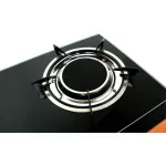 OXYGEN เตาแก๊สหน้ากระจกนิรภัย หัวเทอร์โบ/อินฟราเรด รุ่น X-3500 สีดำ-ส้ม