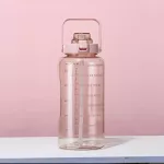 Plastic water bottle and 2 liters of time telling 2 liters of water bottle, portable water bottle, drinking water bottle