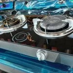 เตาแก๊สหน้ากระจก Sunshine สวย หรูหรา ทนทาน หัวหนาพิเศษ หัวเตา 2 ด้านไม่เหมือนกัน ด้านหนึ่งหัวอินฟาเรท อีกด้านหัวทองเหลืองขึ้นไฟ ใช้งานง่าย หรูหราทนทาน