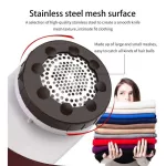 Profession Rechargeable Clothes T Rer for Home Trave Six-Vane Blade Efficient Fabric Defuzzer Large Fuzz Aver