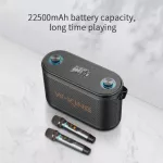 W-king T10 ลำโพงบลูทูธ กำลังขับ 120W เบสแน่น Bluetooth Speaker ลำโพงไร้สาย+ไมค์ลอย 2 ตัว ประกันศูนย์ 1 ปี