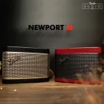 [แถมฟรีกระเป๋า]FENDER ลำโพง Bluetooth Streaming Speakers  - Newport 2 - Burgundy Gunmmetal