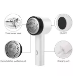 Electric T Rer Re Rechargeable Fabric Aver With 3-Leaf Stainless Steel Blades Portable Fuzz Rer 2 Repeable Blades