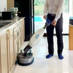Floor cleaning machine Ready to suck back automatically Cleanatic C-MOP