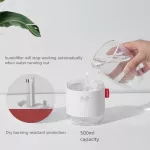 500ml Large Capacity Ultrasonic Air Humidifier with Ro USB Car Mist Maer L Difr Therapy Humidifiers