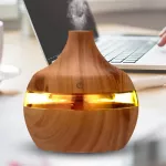Wood Grain I L Therapy Difr Usb Charging Home Room Air Humidifier Ify Soothing Led Nit Lit Mist Maer