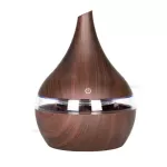 Baybo 300ml Usb Electric Air Difr Wood Grain Ultrasonic Humidifier Cool Mist Maer With 7 Crs Lits For Home