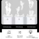 3000ml Home Air Humidifier Double Nozzle Cool Mist Difr With Cful Led Lit Heavy Fog Ultrasonic Usb Humidificador