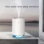 Serindia แบบพกพา Cool-Mist ใบพัด Humidifier USB Aroma Diffuser เดสก์ท็อปเครื่องฟอกอากาศ Mist Meker Silent Humidifier Air Dehumidifier
