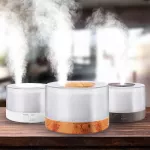 Serindia Electric Humidifier Air Diffuser Aroma Humidifier น้ำมัน diffuser อัลตราโซนิกลายไม้พร้อมฟังก์ชั่นลำโพงบลูทู ธ