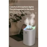 Serindia 3000Ml Home Humidifier หัวฉีดคู่ Cool Mist Aroma Diffuser พร้อมไฟ LED Coloful Heavy Mist Ultrasonic USB Humidificador