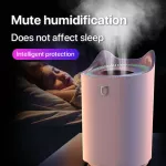 Serindia 3000Ml Home Humidifier หัวฉีดคู่ Cool Mist Aroma Diffuser พร้อมไฟ LED Coloful Heavy Mist Ultrasonic USB Humidificador