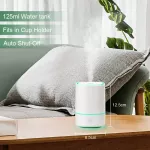 Serindia Aromacare USB Aroma Diffuser ความชื้นอัลตราโซนิกอากาศสดชื่นขนาดเล็ก BPA ฟรีพร้อมไฟ 7 สีสำหรับบ้านในรถยนต์