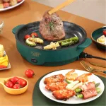 Portable households, grilled households, BBQ steaks, Korean dishes, not attached to a pan, electric oven, BBQ metal plate.