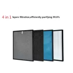 TOKAI แผ่นกรองฟอกอากาศ Air Purifier filter รุ่น TK-588A กำจัดฝุ่น PM 2.5 และเชื้อโรคไวรัส โควิด 19 แผ่นกรอง 4 ชั้น ขจัดมลพิษ ควัน ไรฝุ่น สารก่อภูมิแพ้