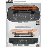 OTOKOเครื่องฟอกอากาศDQZS003ห้องขนาด60ตารางเมตรตั้งเวลาเปิดปิดได้นานสุดถึง8ชั่วโมงแผ่นกรอง3ชั้นช่วยกรองสิ่งสกปรกควันบุหรี